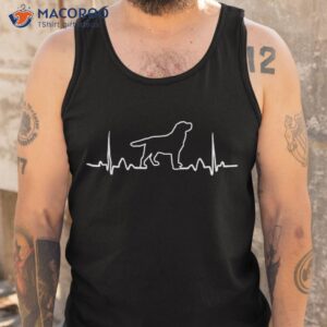 labrador retriever heartbeat shirt funny dog gift tank top