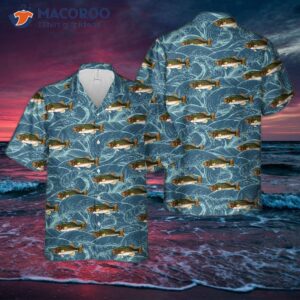 Large-mouth Bass Fishing Hawaiian Shirt