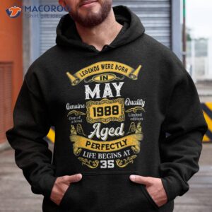 Legends Were Born In May 1988 35 Years Old Gifts 35th Bday Shirt