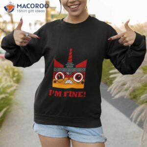 Lego Unkitty I’m Fine Shirt 2 lego unkitty im fine shirt sweatshirt 1