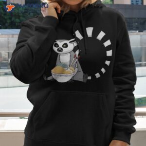 lemur eating japanese ra noodle anime monkey lover otaku shirt hoodie