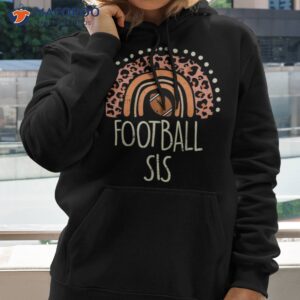 leopard rainbow american football sis family matching sister shirt hoodie 2