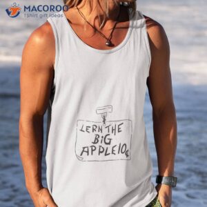 lern the big apple b w shirt tank top