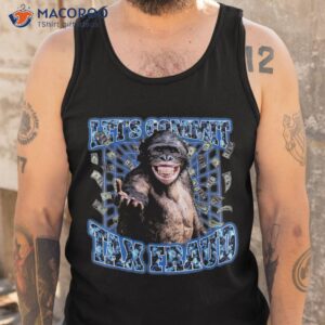 let s commit tax fraud vintage bootleg rap 90s monkey shirt tank top