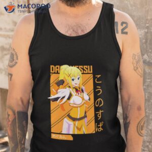 lets go konosuba darkness japanese art shirt tank top