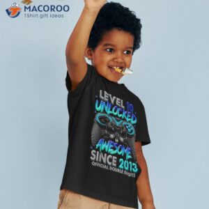 level 10 unlocked awesome since 2013 10th birthday gaming shirt tshirt 3 1