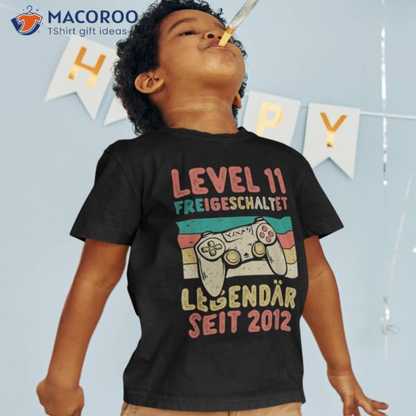 Level 11 Birthday Boy Gamer Funny 2012 11th Shirt