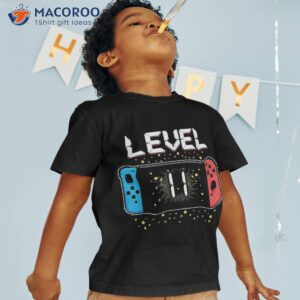 level 11 birthday gaming year old video games gift boys shirt tshirt