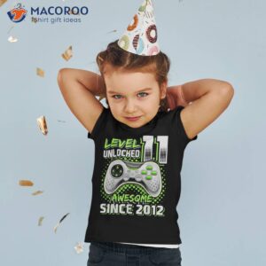 level 11 unlocked awesome 2012 video game 11th birthday boy shirt tshirt 2 1