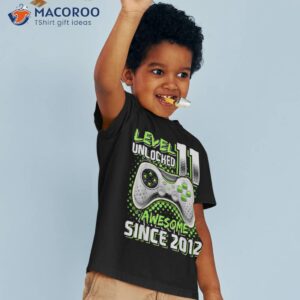 level 11 unlocked awesome 2012 video game 11th birthday boy shirt tshirt 3 1