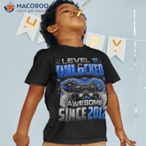 level 11 unlocked awesome since 2012 11th birthday gaming shirt tshirt 5
