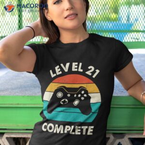 level 21 complete 21st funny wedding anniversary for couples shirt tshirt 1