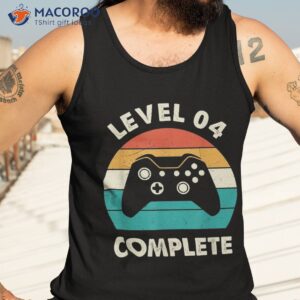 level 4 complete 4th funny wedding anniversary for couples shirt tank top 3