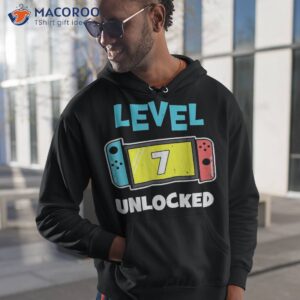 Level 7 Unlocked Gamer 7th Birthday Gift Video Game Lovers Shirt