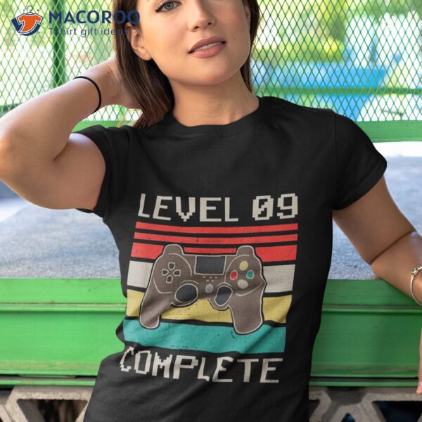 Level 9 Complete 9th Funny Wedding Anniversary For Couples Shirt