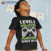 Level 9 Unlocked 9th Birthday Year Old Boy Gifts Gamer Shirt