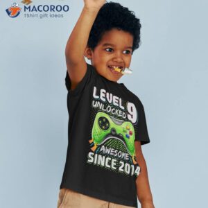 level 9 unlocked awesome 2014 video game 9th birthday boy shirt tshirt 3 1