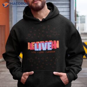 lgbt design live laugh lesbian shirt hoodie