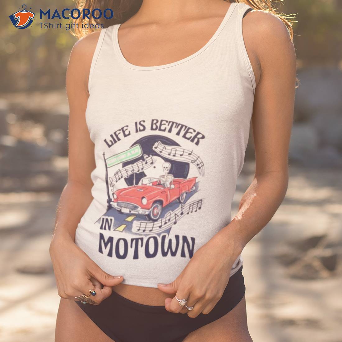 Life Is Better In Motown Bery Goroy Ave Skeleton Shirt Life Is Better In Motown Bery Goroy Ave Skeleton Shirt