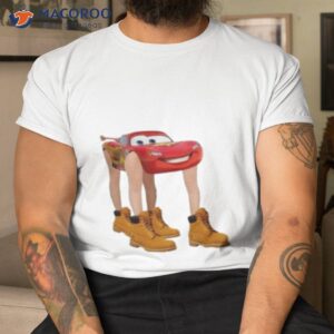 lightning mcqueen with legs shirt tshirt