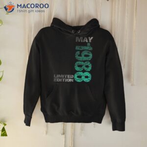 limited edition may 1988 35th birthday born shirt hoodie