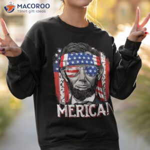 lincoln 4th of july merica abe boys american flag shirt sweatshirt 2