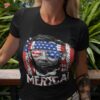 Lincoln 4th Of July Merica Abe Boys American Flag Shirt