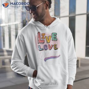 live laugh lesbian shirt hoodie 1