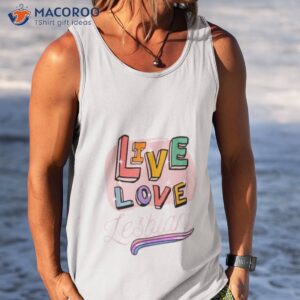 live laugh lesbian shirt tank top