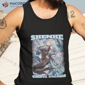 lonesome transcendence shenhe crista doloris genshin impact shirt tank top 3