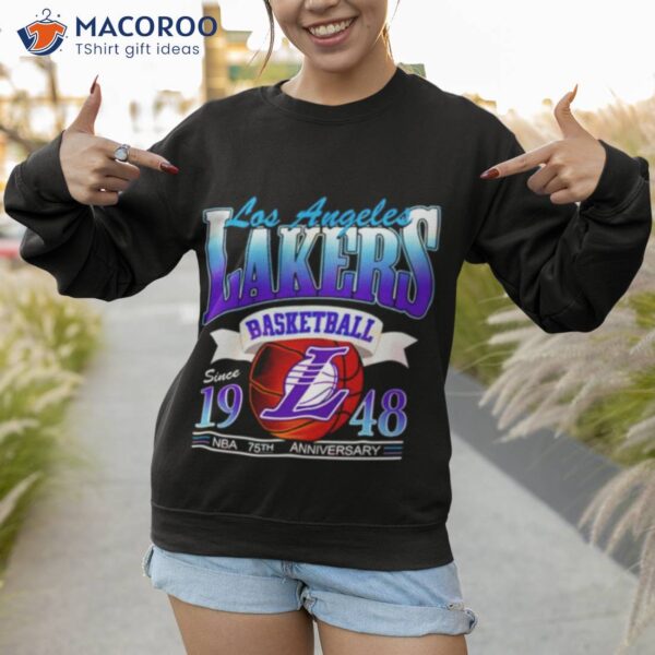 Los Angeles Lakers Basketball Since 1948 Nba 75th Anniversary Shirt