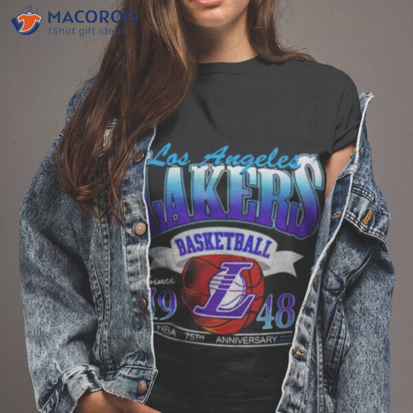 Los Angeles Lakers Basketball Since 1948 Nba 75th Anniversary Shirt