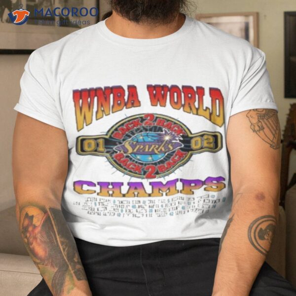 Los Angeles Lakers Wnba Los Angeles Sparks Back-to-back Champs Shirt