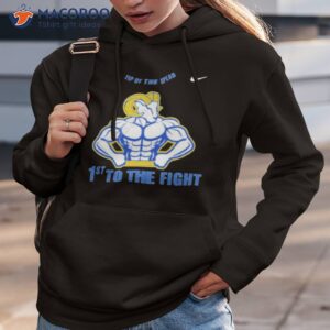 los angeles rams tip of the spear 1st to the fight shirt hoodie 3