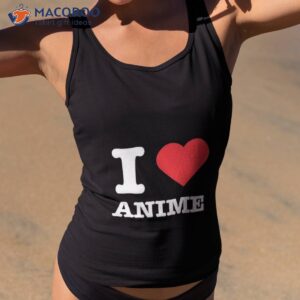 love anime i heart shirt tank top 2