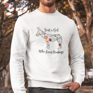 loves donkeys tee shirt sweatshirt