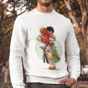 luffy and zoro funny friends one piece male characters shirt sweatshirt