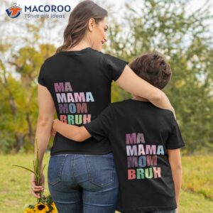 Ma Mama Mom Bruh Happy Mother’s Day Mommy Leopard T-Shirt