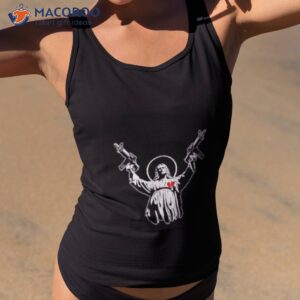 machine gun christ shirt tank top 2