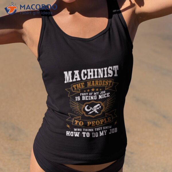 Machinist Profession Cnc Machine Tools Operator Machinery 2023 Shirt