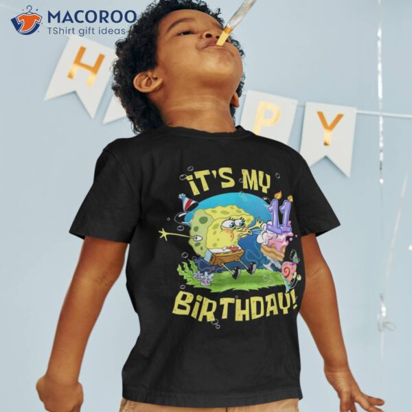 Mademark X Spongebob Squarepants – It’s My 11th Birthday Cake B-day Kids Shirt