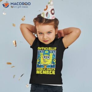 mademark x spongebob squarepants officially double digits member boys 10th birthday shirt tshirt 2