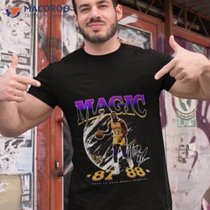 magic johnson back to back world champion shirts tshirt 1