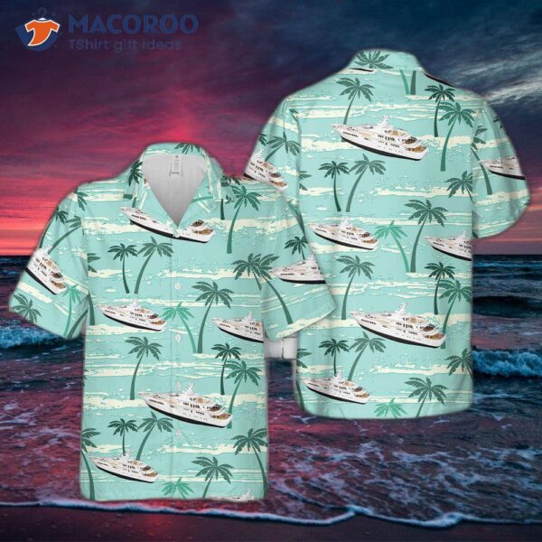 Majestic Motor Superyacht Hawaiian Shirt