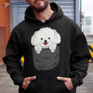 maltese dog in a pocket owner puppy trainer breeder shirt hoodie