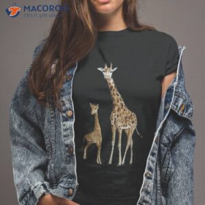 Mama & Baby Giraffe Wildlife Shirt