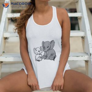 mama and baby elephant t shirt tank top 4