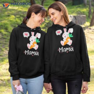 mama rabbit stripe shirt with mother s love hoodie 1