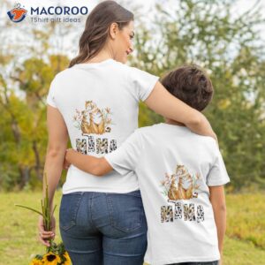 Mama Tiger Stripe Shirt With Mother’s Love T-Shirt
