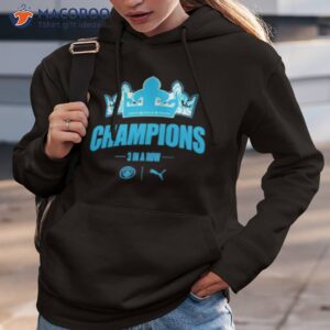 manchester city champions 3 in a row shirt hoodie 3